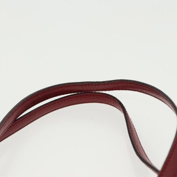 PRADA Hand Bag Nylon Red Silver - Picture 9 of 15